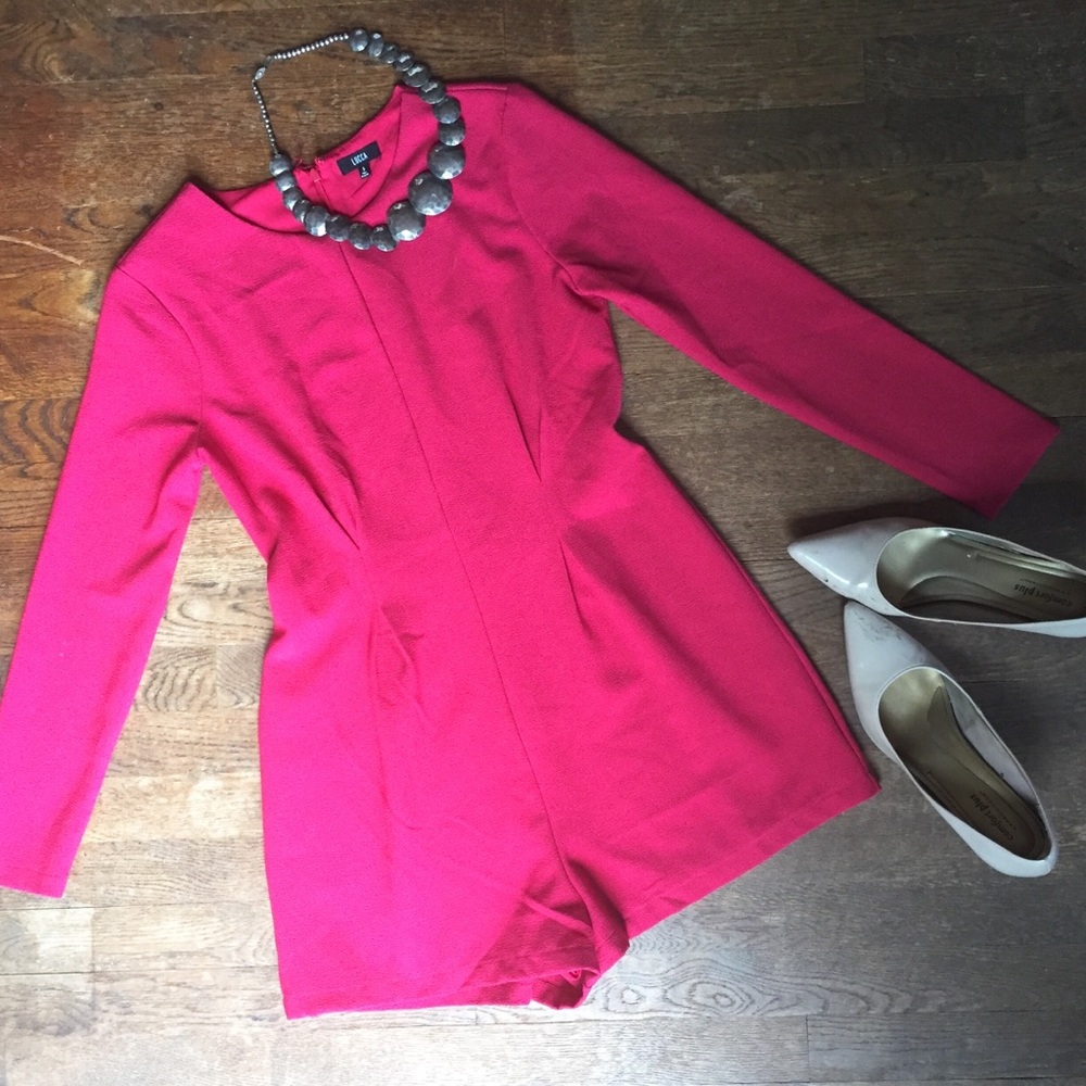 Lucca Dark Fuchsia Romper